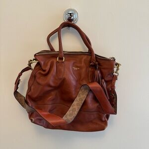 Coach Large Rory 19892 Saddle Brown Leather Tote